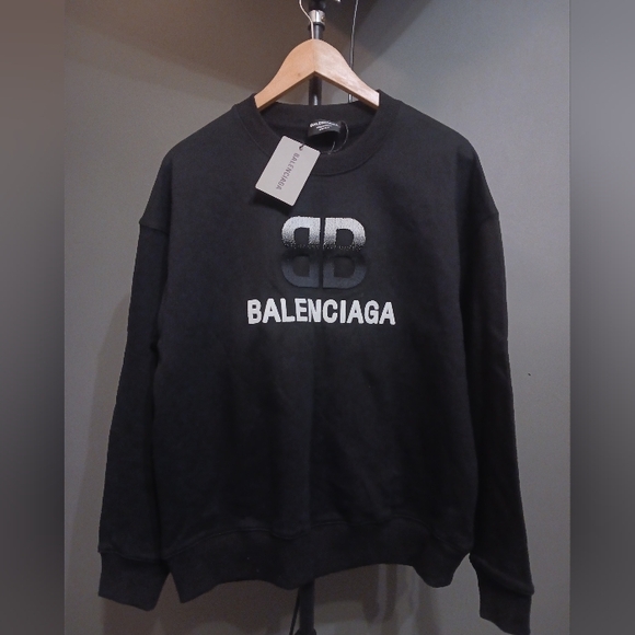 NWT Balenciaga Black Sweatshirt Size M